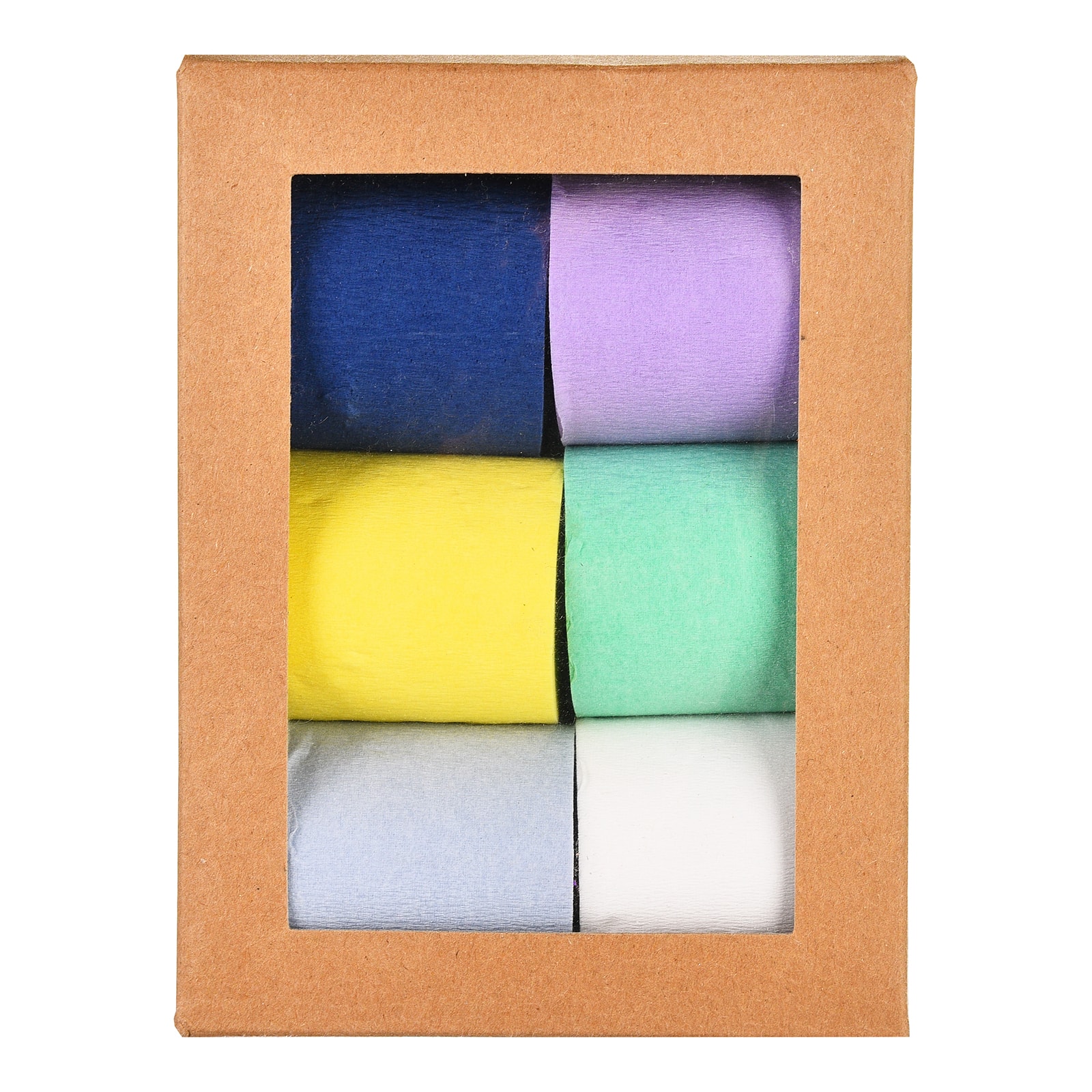 Kreppband-Set Bunt,L 60.000 mm, 6 -tlg., 60 m