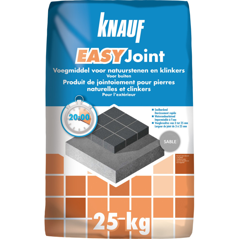 Mortier de jointoiement Easy Joint sable 25 kg KNAUF