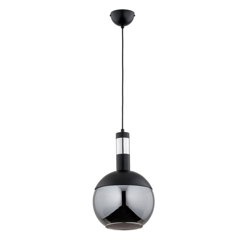 Lampa wisząca BOLSO czarna-chromowana 1xE27x15W wym:110x25x25cm IP20 Alfa