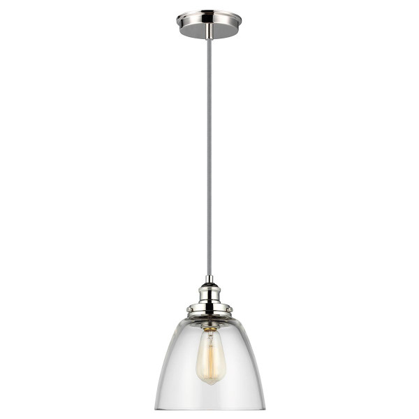 Lampa wisząca polerowany nikiel Baskin 1xE27x60W Feiss