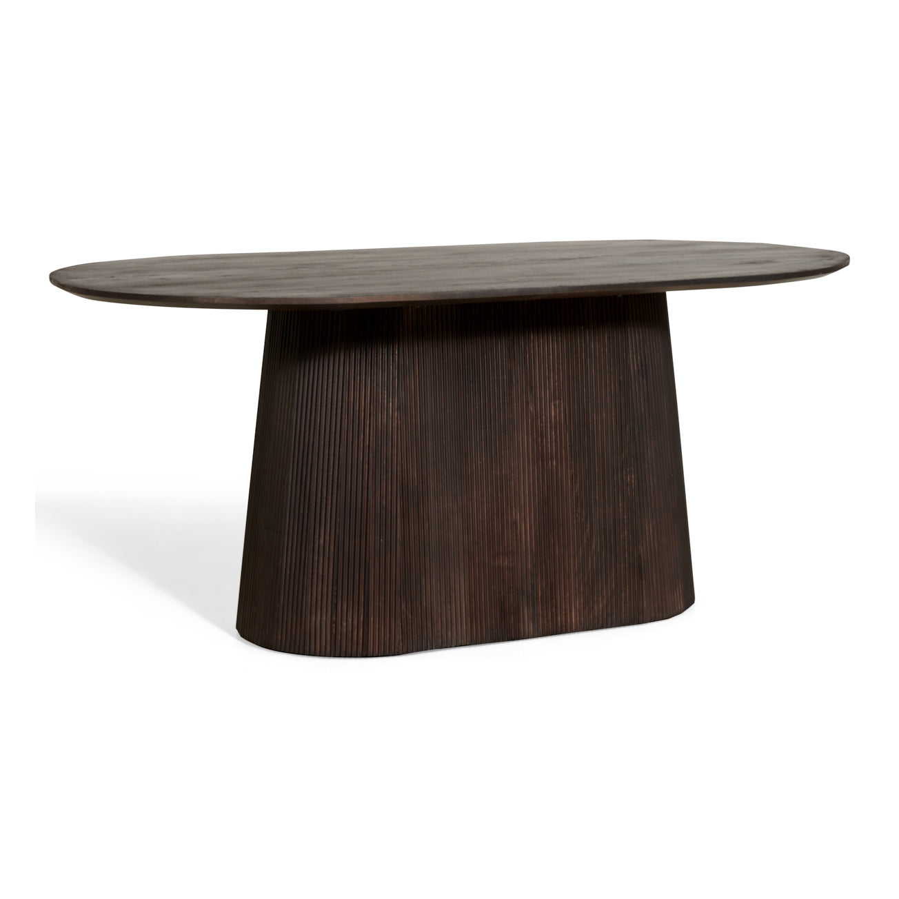 by fonQ Grand Eettafel Donkerbruin Mangohout - 230 x 110 cm