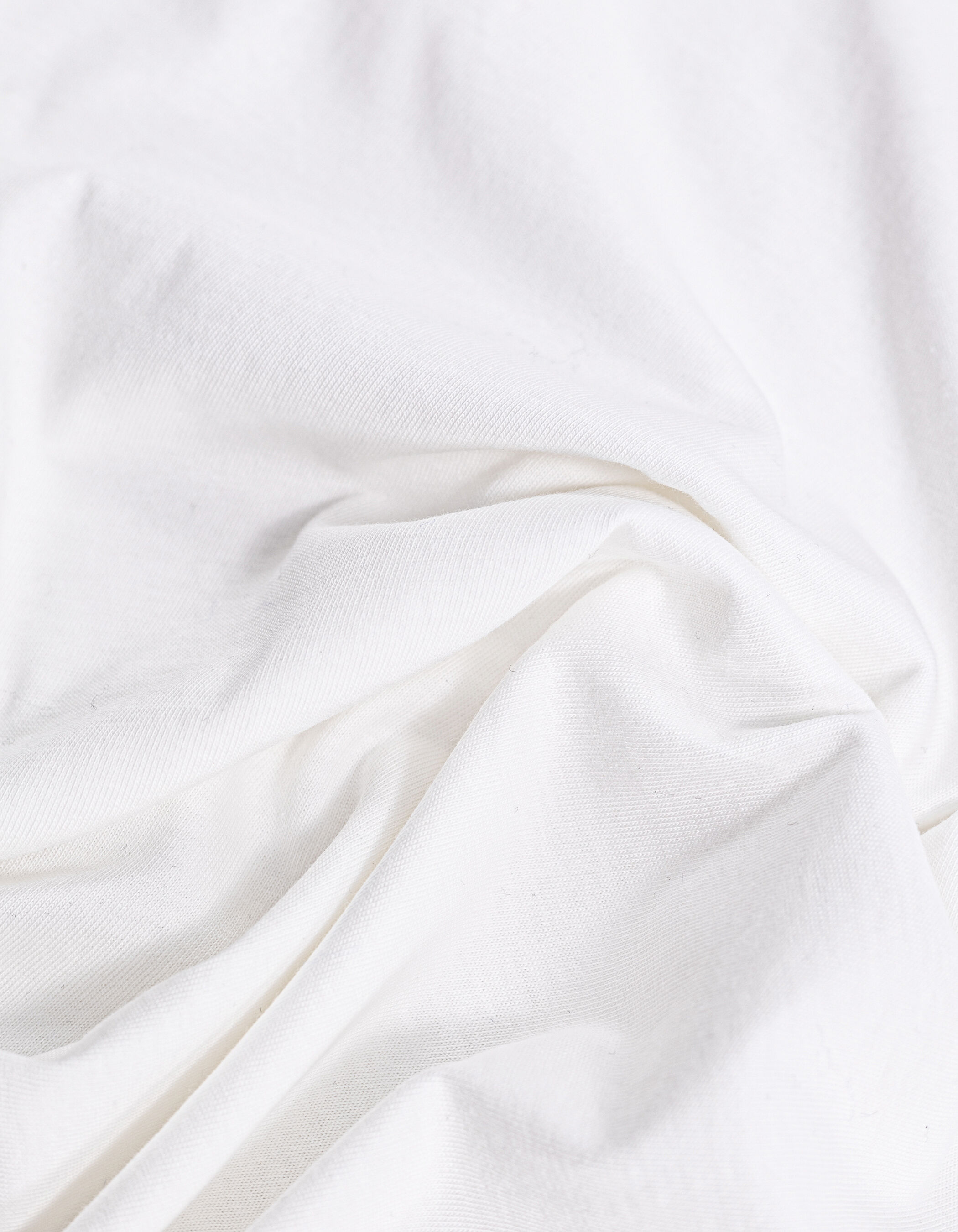 Tee-shirt col rond blanc broderie chevrons dos Femme