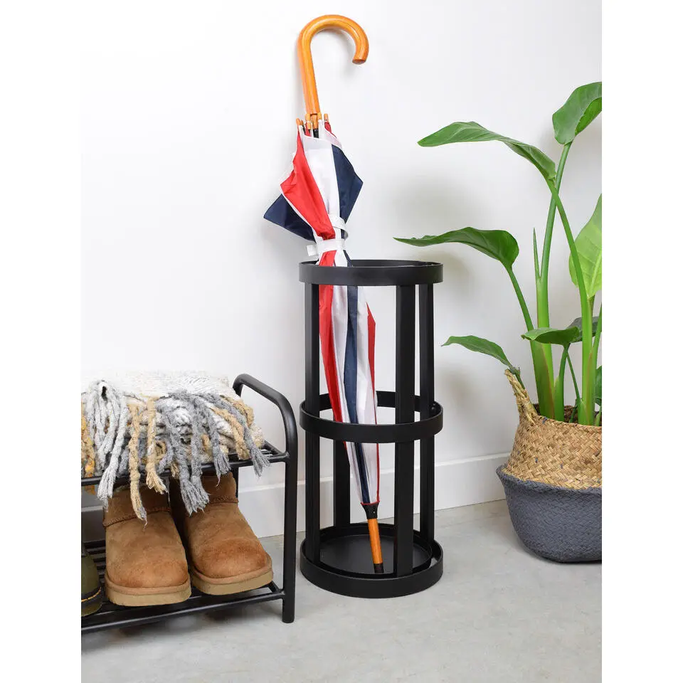 LOFT42 Detroit paraplubak - Zwart - Metaal