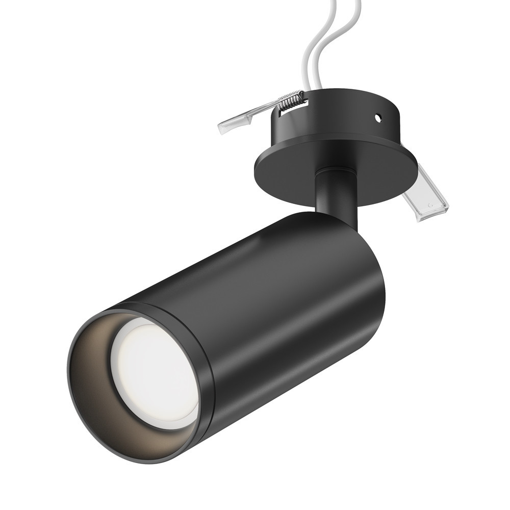 Oprawa wpuszczana okrągła czarna 6cm FOCUS 1xGU10x50W IP20 Maytoni