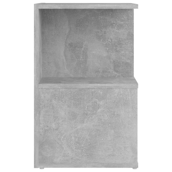 2x Szafka Nocna Stolik Komoda Szara Do Sypialni Pokoju Salonu 35x35x55 cm