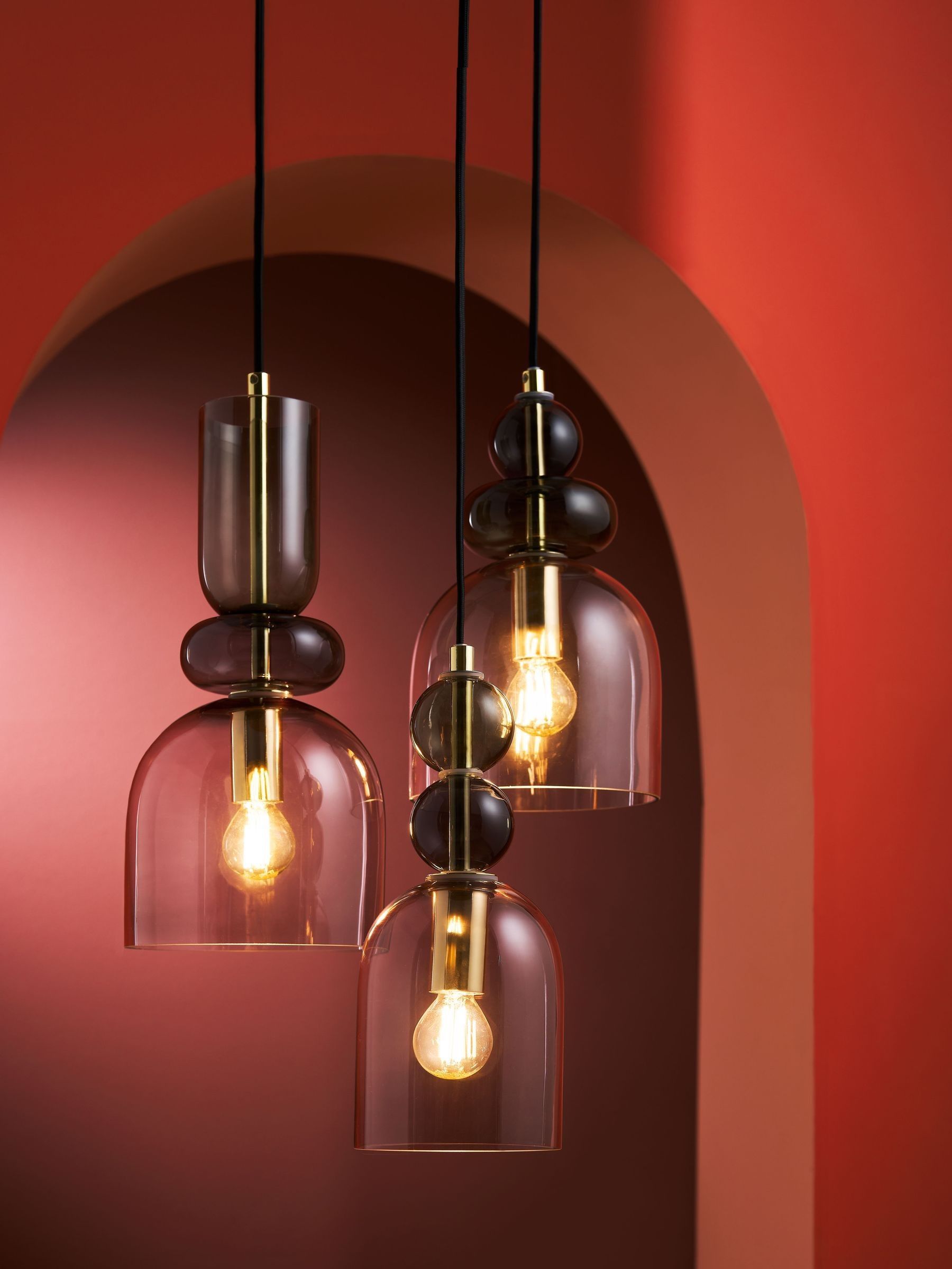Whitney Cluster Pendant Lamp in Green Multi