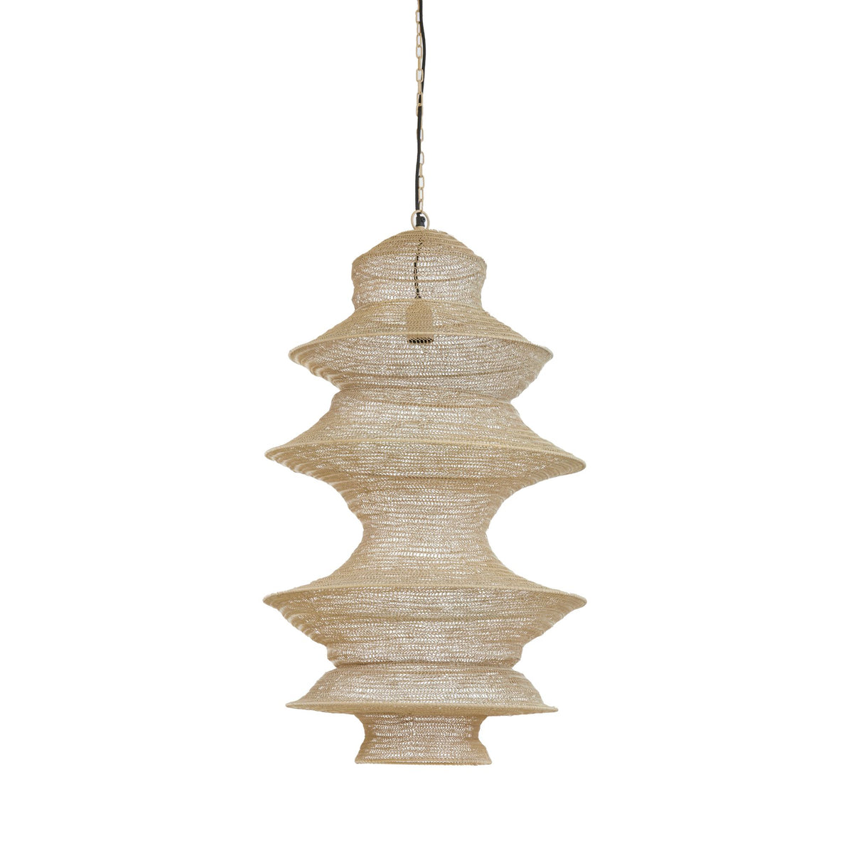 Light & Living hanglamp Nakisha - bruin - Ø48cm