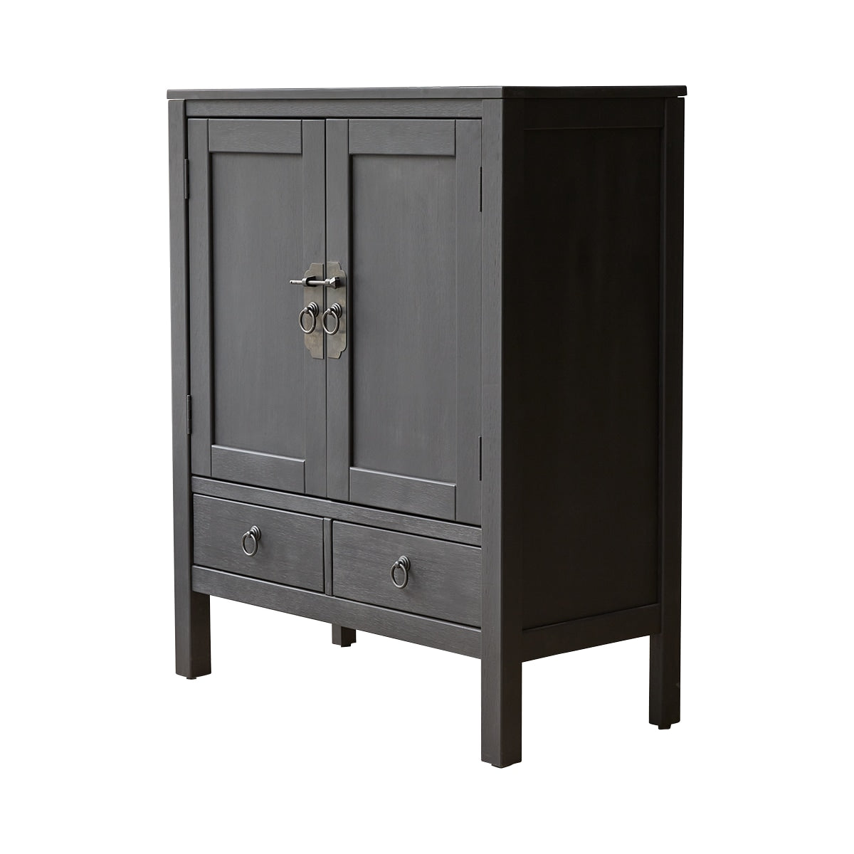 Tikamoon Thaki Black - Wengé dressoir 80 cm - Zwart