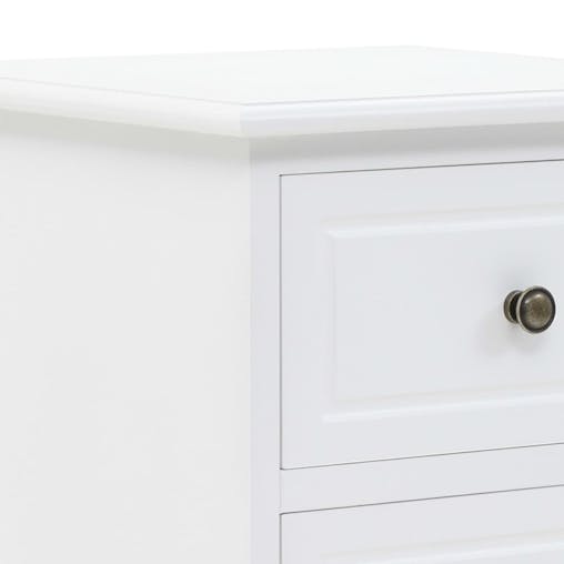NNEVL Bedside Cabinet MDF and Pinewood 35x32x59 cm