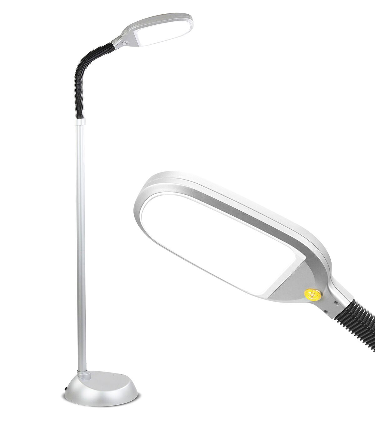 Brightech Litespan LED Floor Lamp - Silver