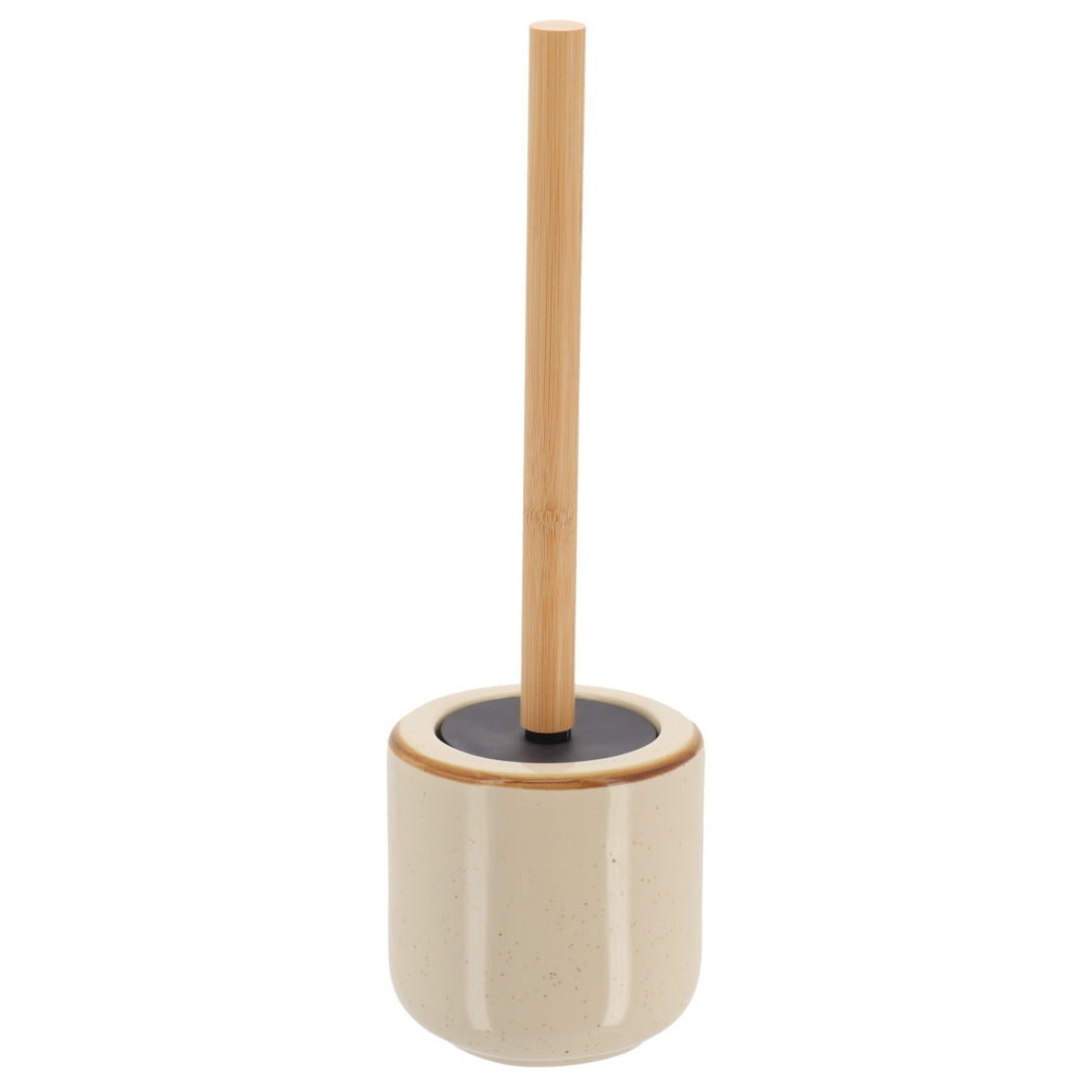 Szczotka toaletowa Elva beżowa z kamionki 38 cm