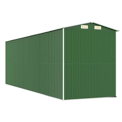 NNEVL Garden Shed Green 192x606x223 cm Galvanised Steel
