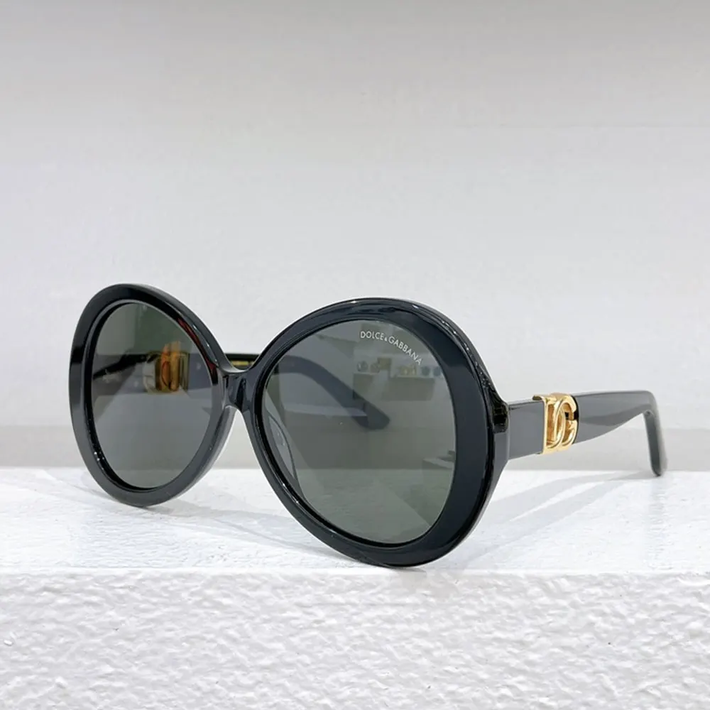 DOLCE & GABBAN DG Mirror leg Hollowed out Logo Sunglasses
