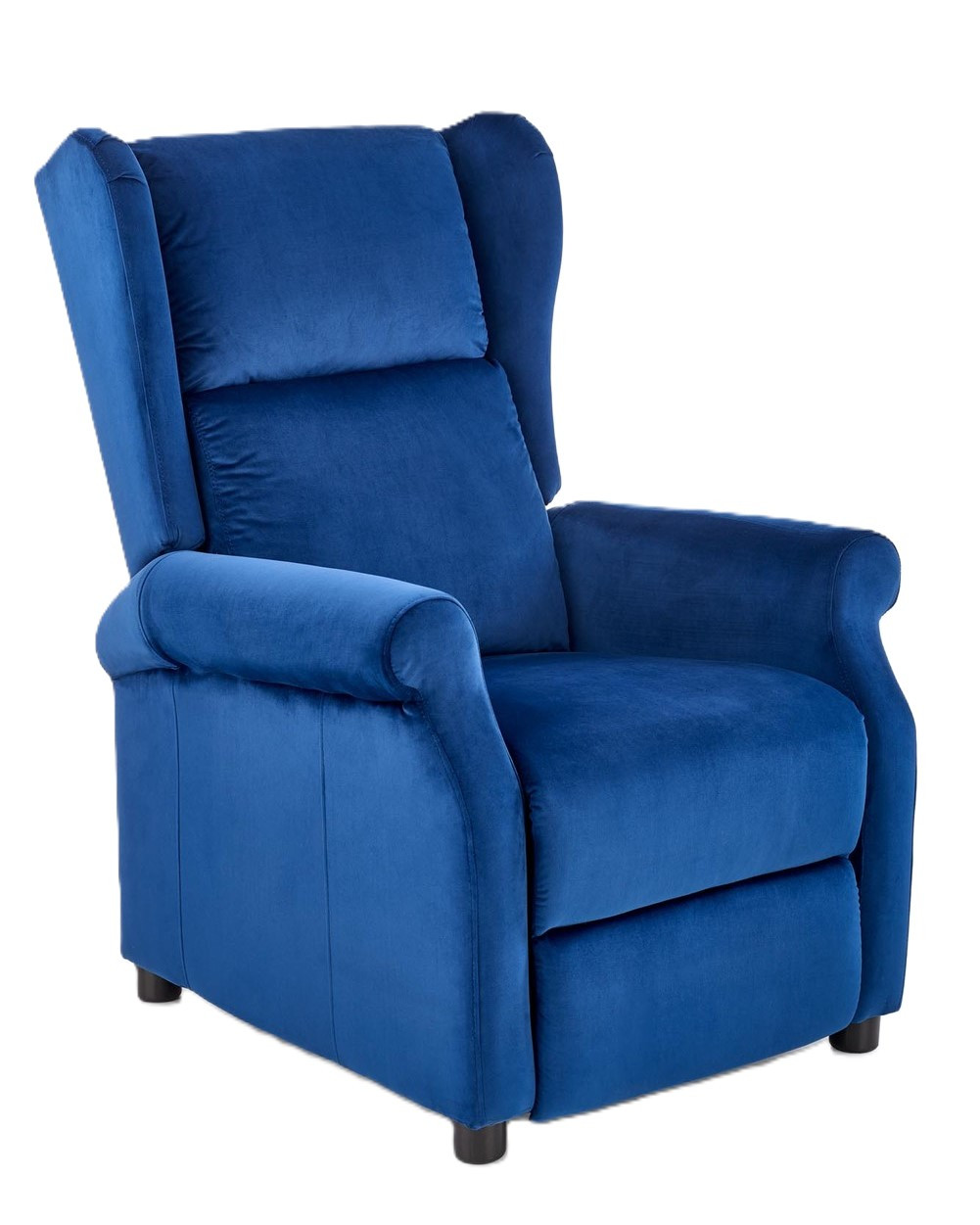 Fotel AGUSTIN 2 VELVET granatowy rozkładany