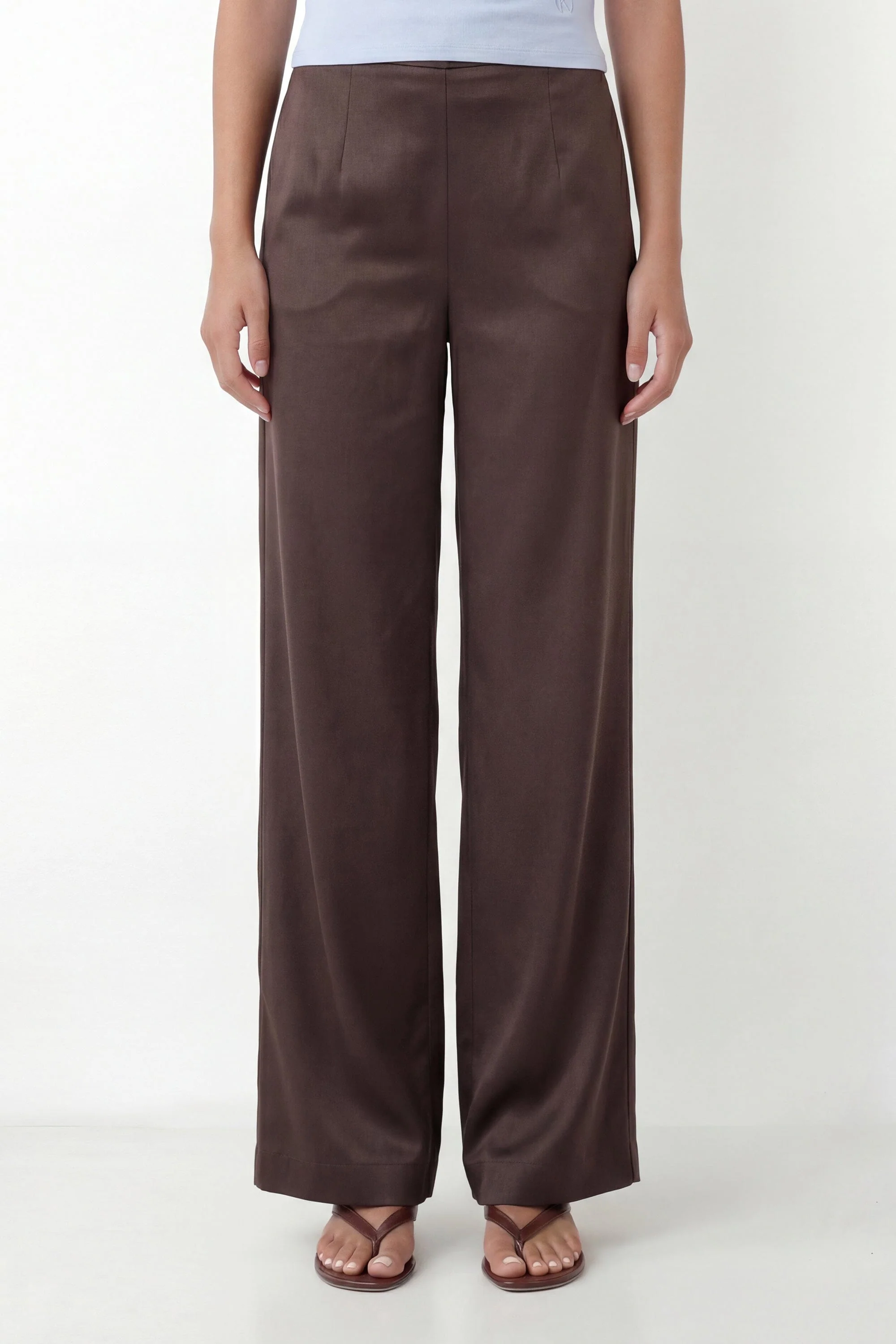 PANTALON - CAPRI - CHOCOLAT
