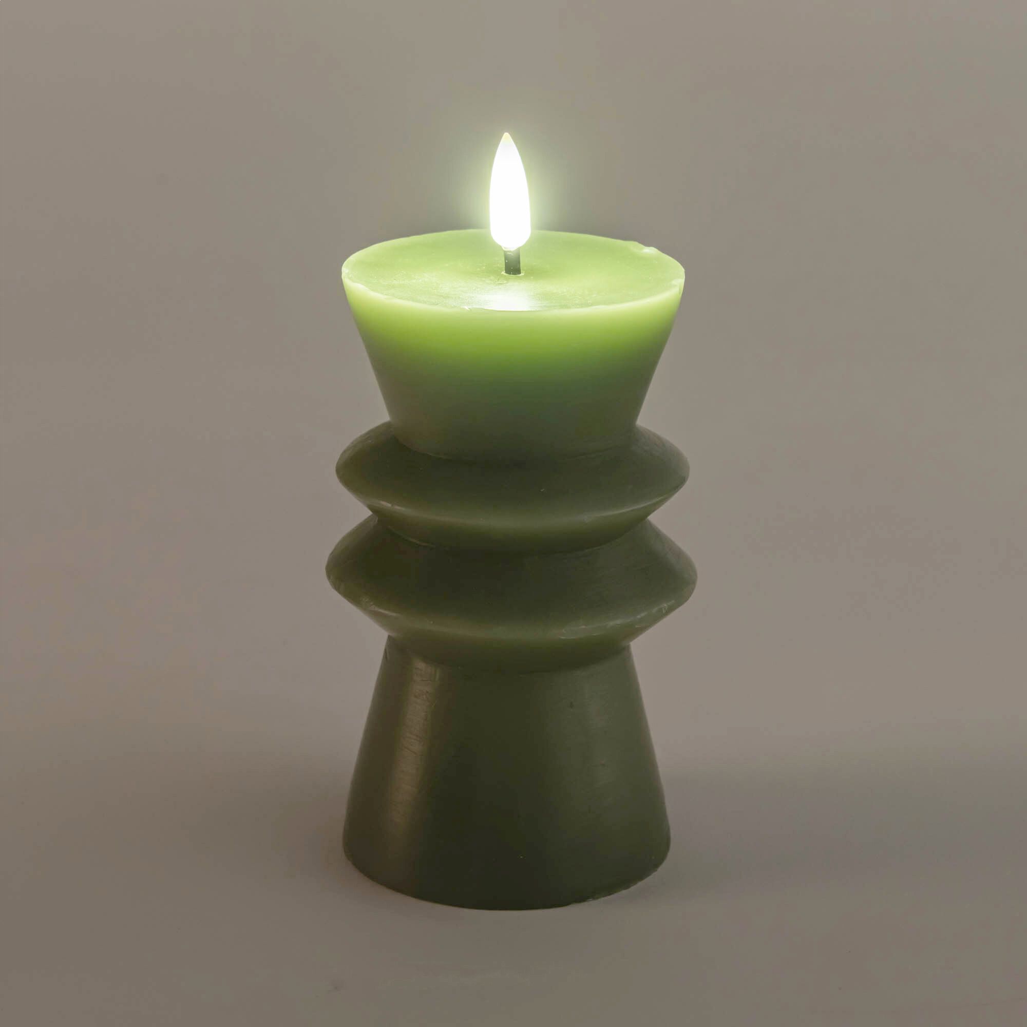 NAYA - Bougie à LED D7,7xH14,6cm - vert