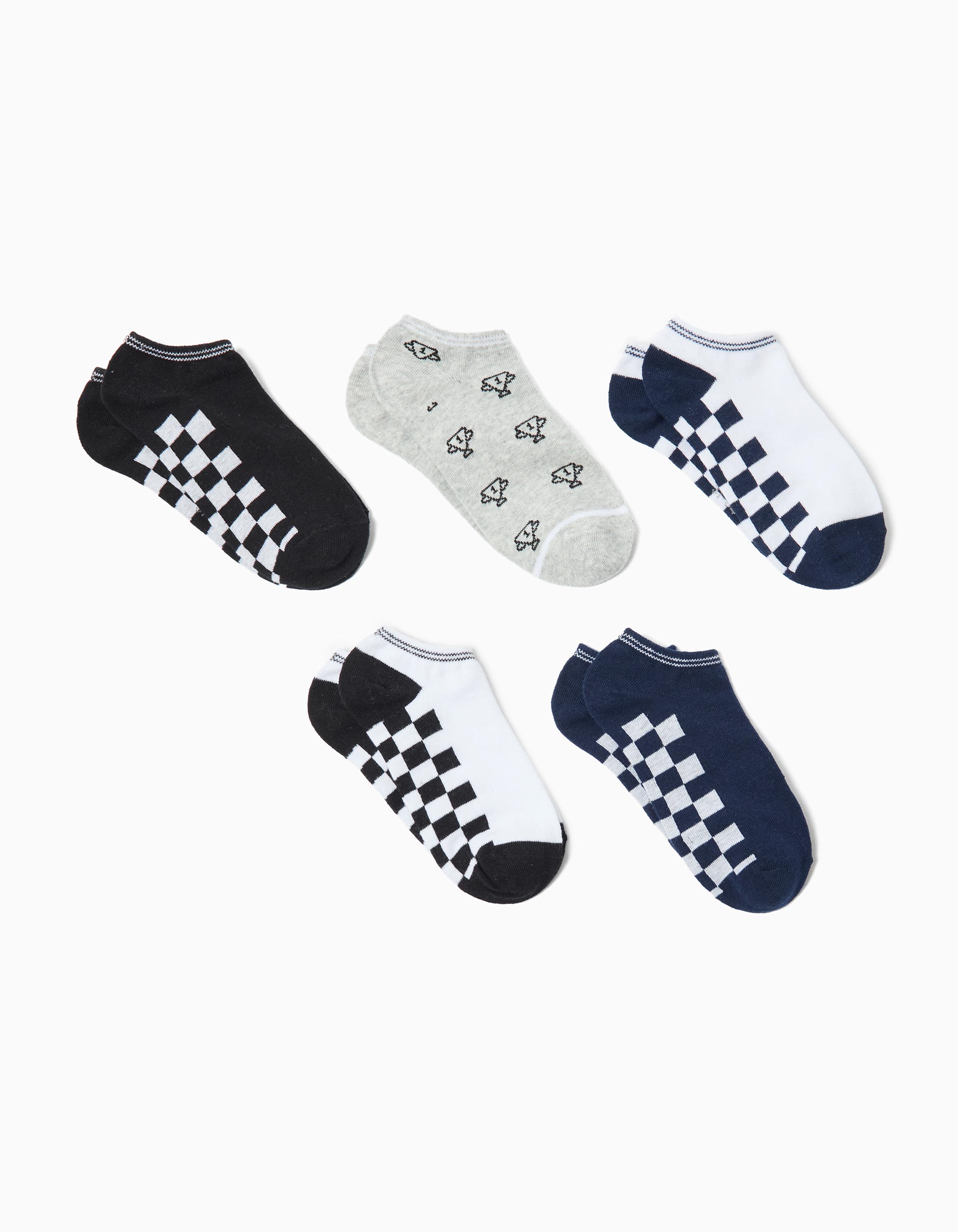 Pack 5 Pares de Meias, Menino, Multicor