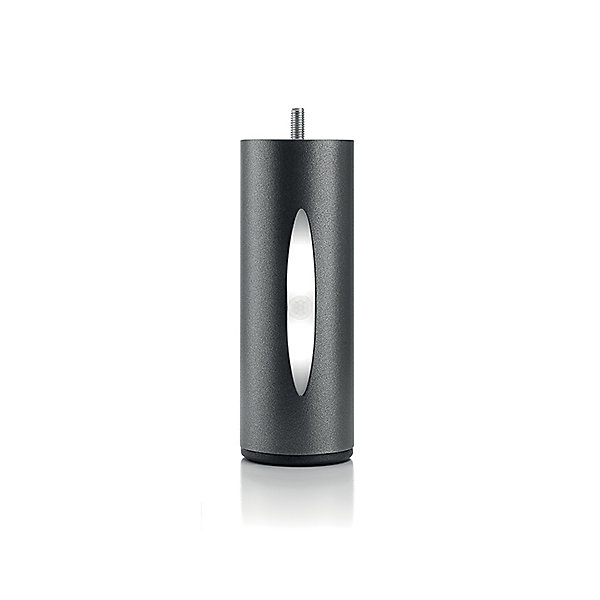 Jeu de pieds de lit cylindriques Hauteur 16 cm (2 lumineux   2 métal Noirs)