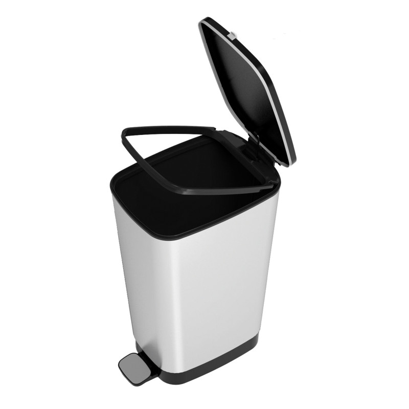 Poubelle à pédale Chic acier 43 L KIS