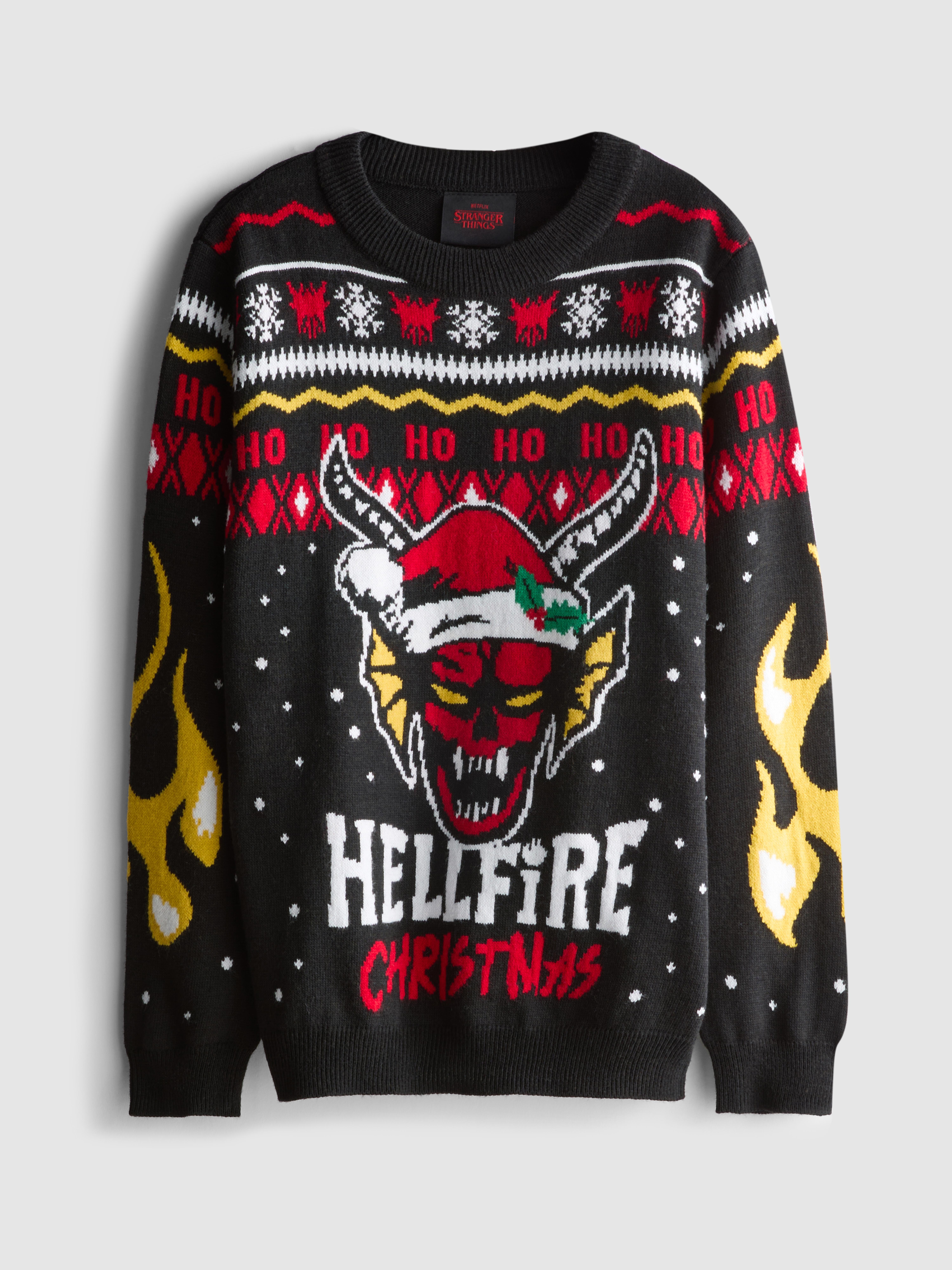 7-15yrs | Stranger Things Hellfire Club Christmas Sweater