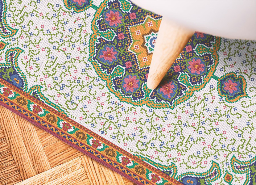 Modny dywan winylowy Turecki szyk 80 x 120 cm