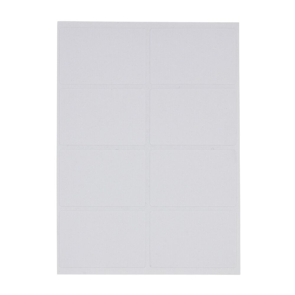Lot de 80 étiquettes adhésives blanches 24x35mm