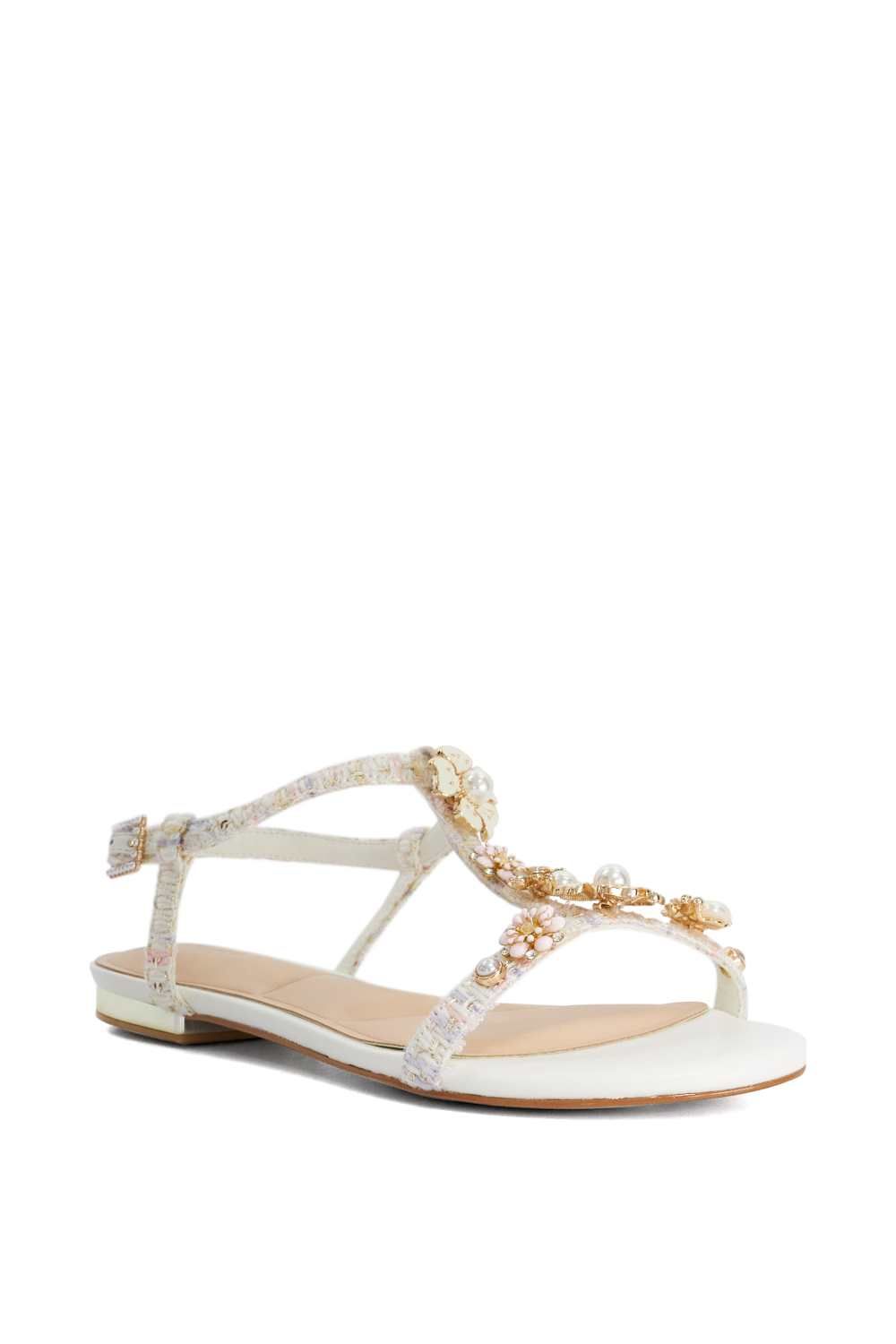 Dune London Wide Fit 'Nature' Sandals