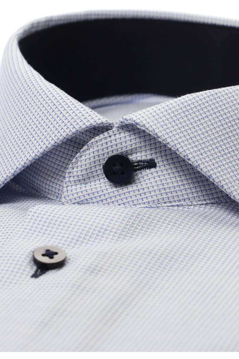 ETERNA Slim Fit Hemd hellblau, Strukturiert