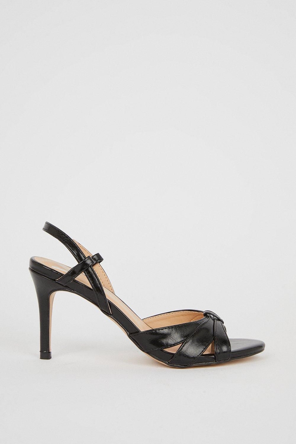 Wallis Celeste Cut Out Detail Slingback Heeled Sandals