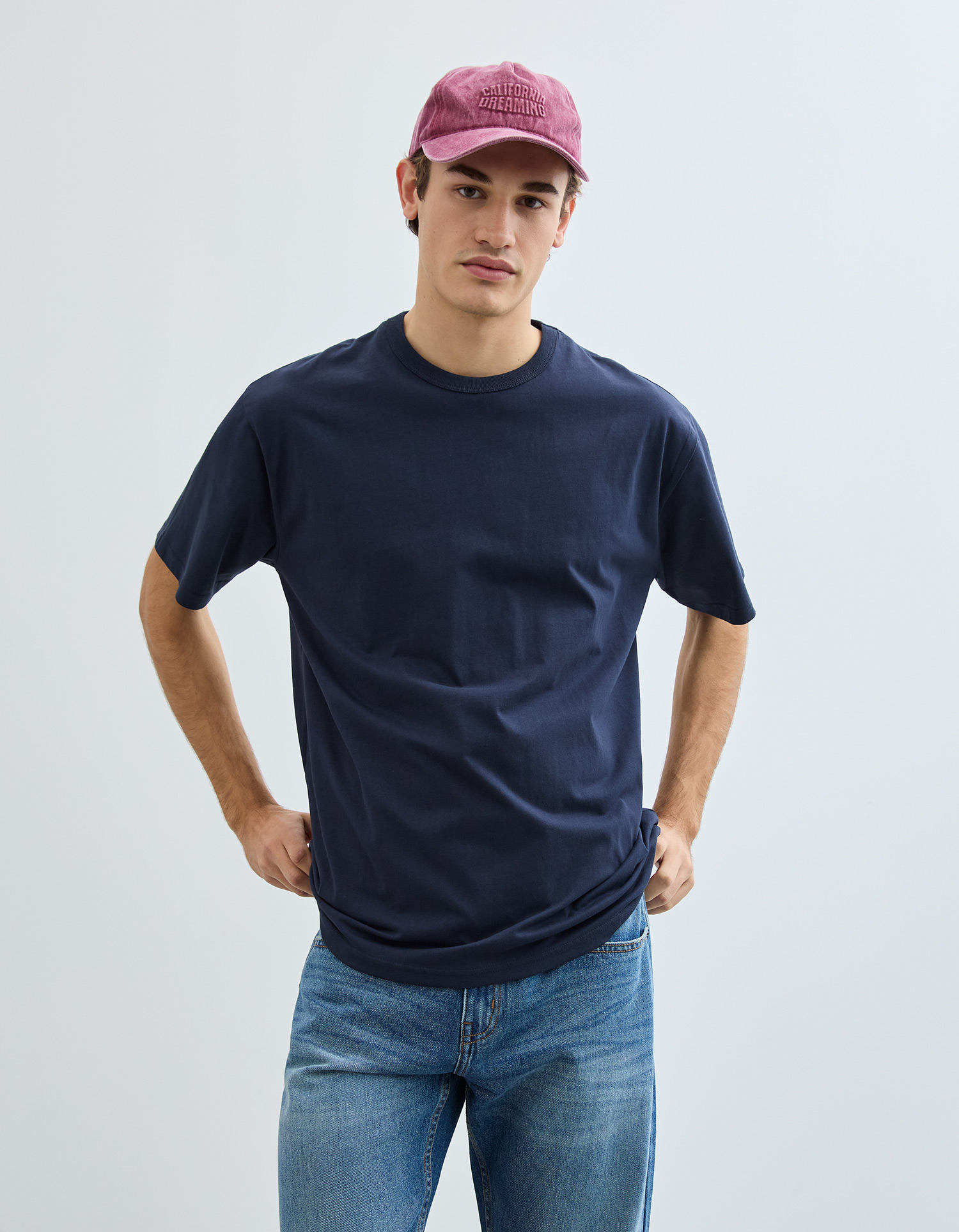 T-shirt Heavy Jersey, Homem, Azul Escuro