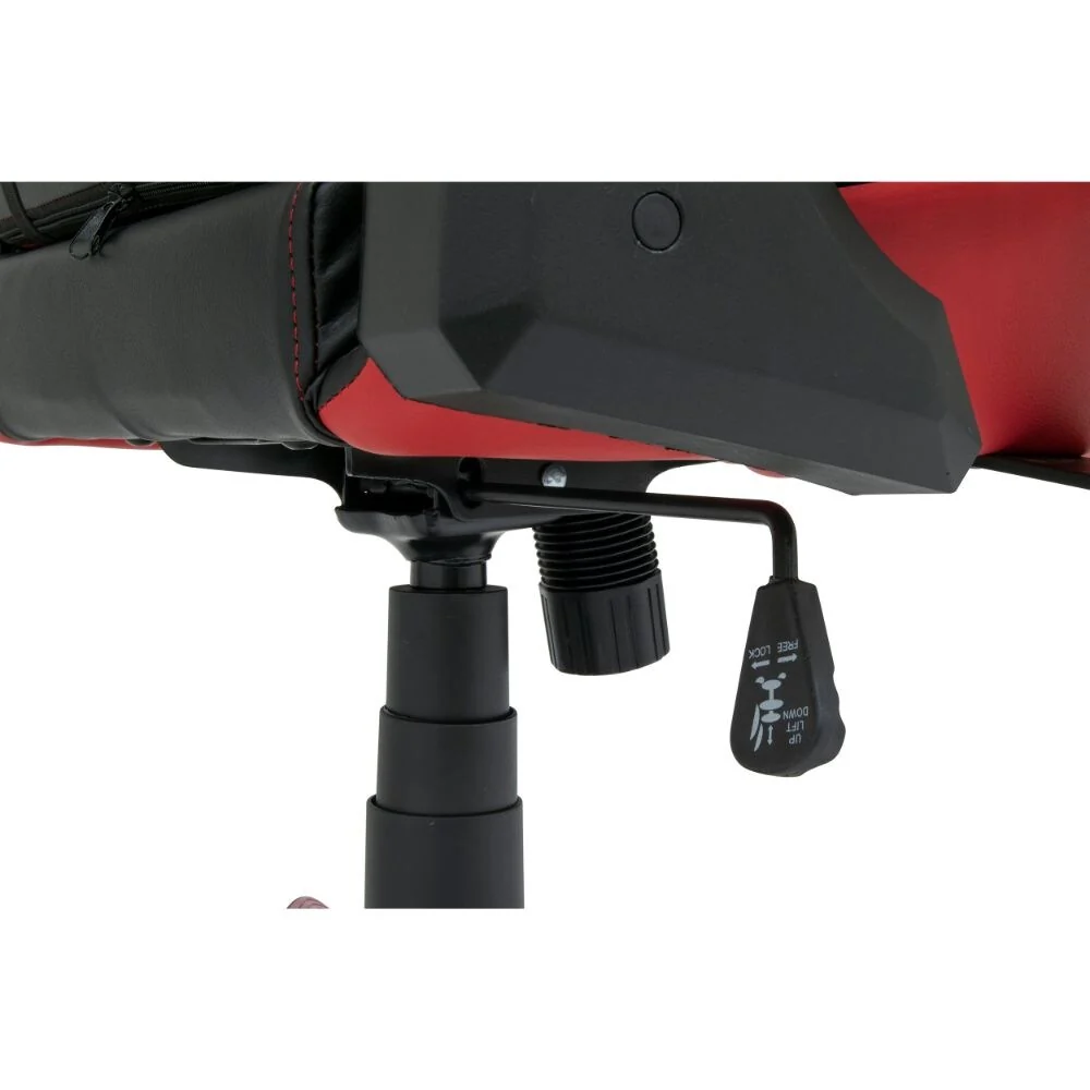 SD Height and Tilt Adjustable High Back Office Gaming Chair with Removable Lumbar and Headrest Pillow - Black and Racing Red PU