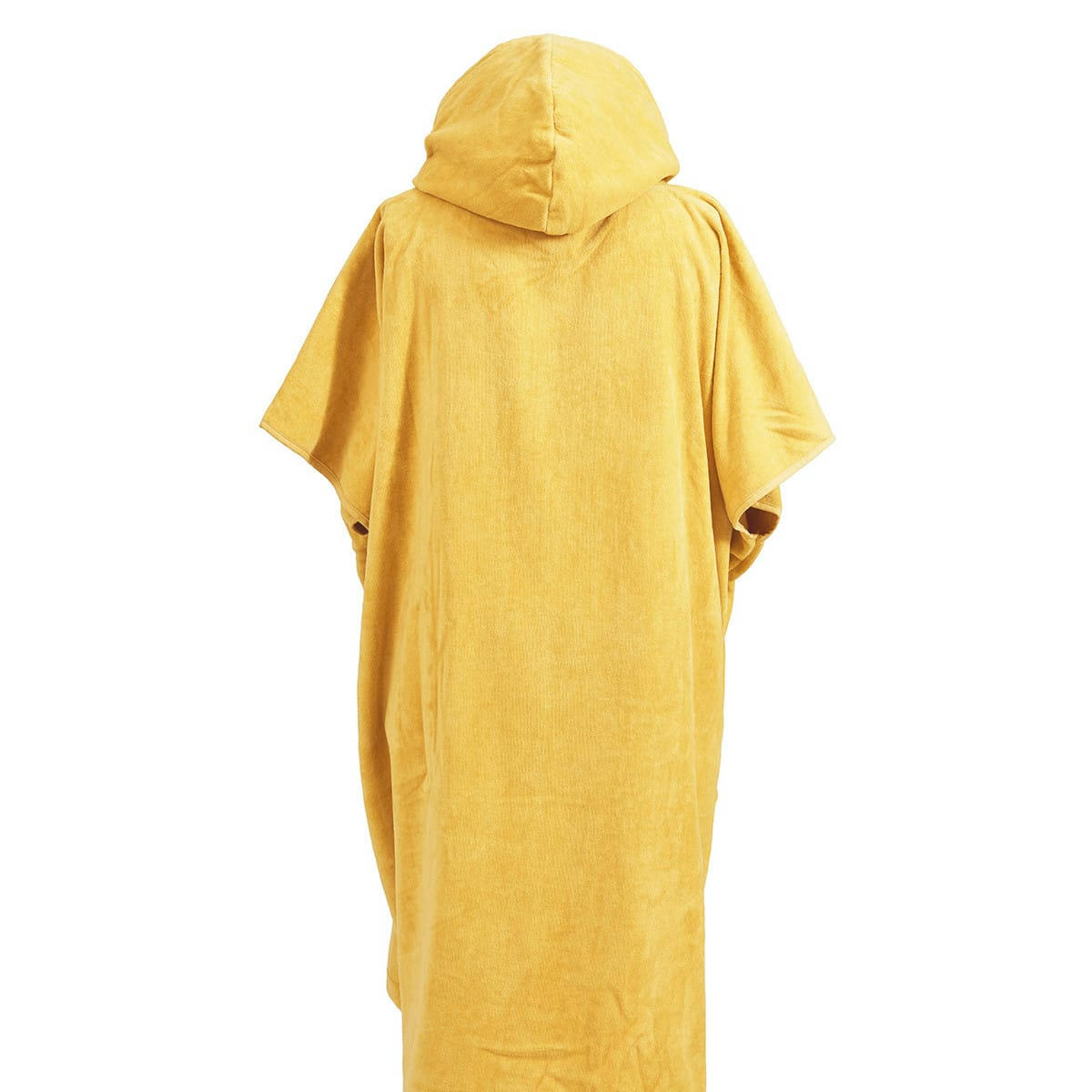 BEACH - Poncho de plage adulte en coton velours Miel Taille Unique