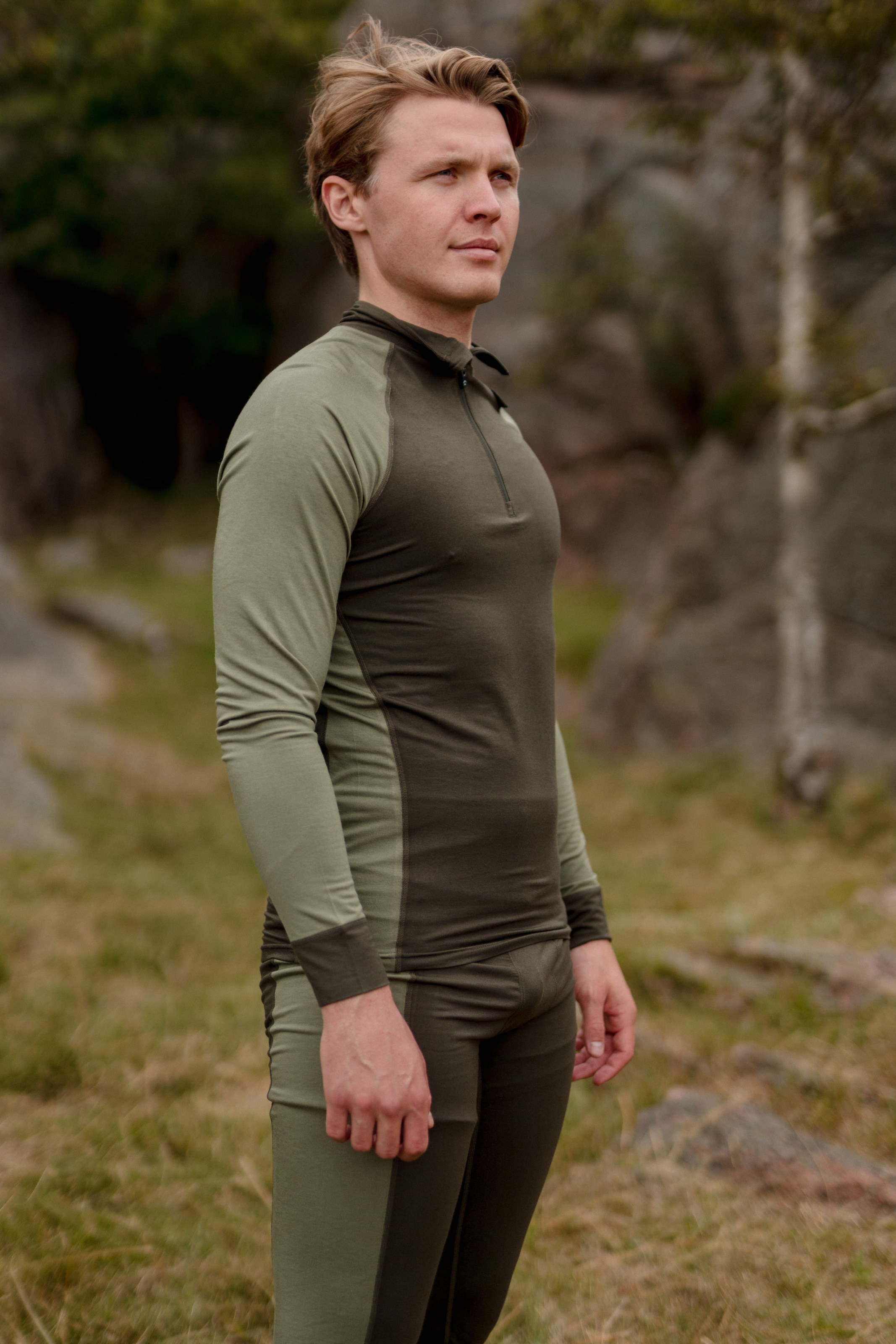Brattfjell bambus Half Zip genser