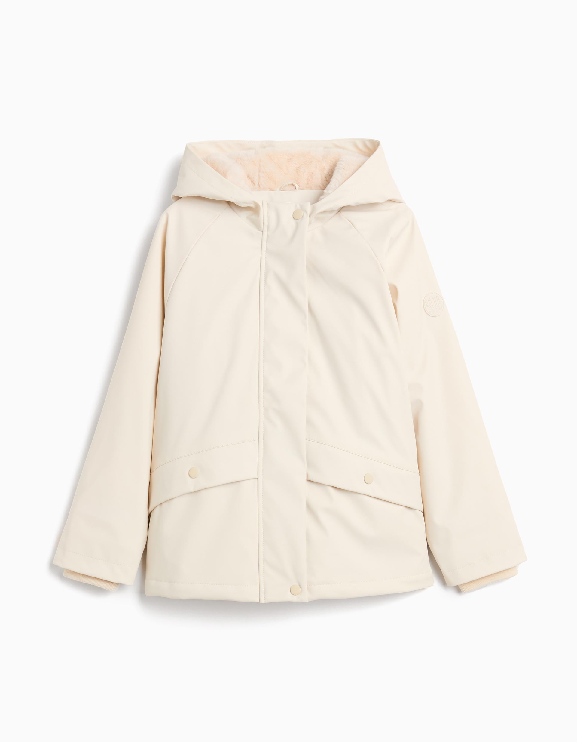 Parka, Menina, Bege Claro