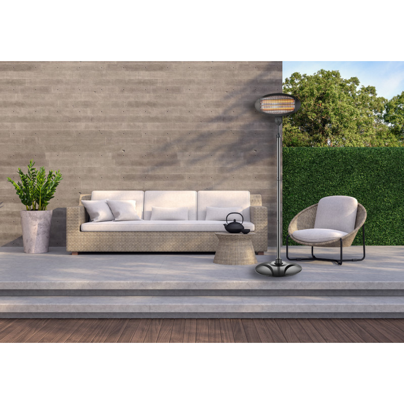 Chauffage de terrasse électrique 2000 W 53 x 26,5 X 18 cm BLOOBOOST
