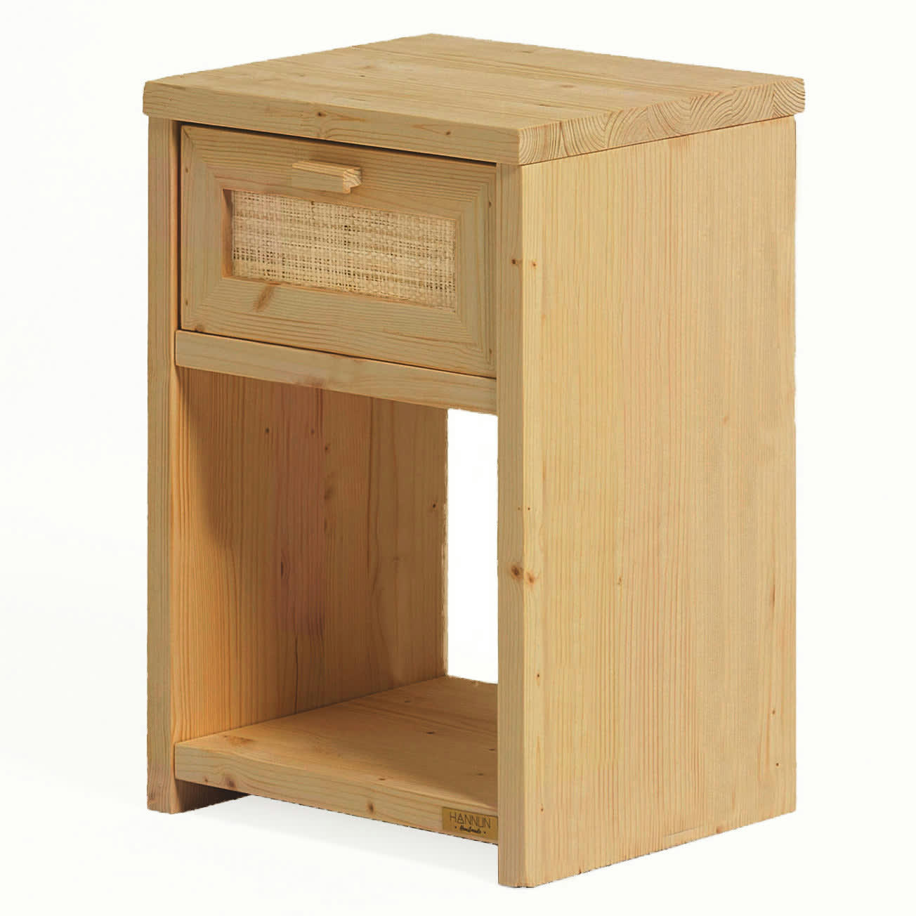 MARNIE - Table de chevet avec tiroir en bois de couleur naturel