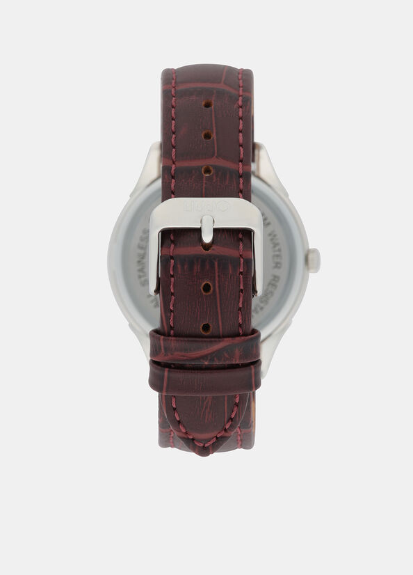 Orologio con cinturino in pelle