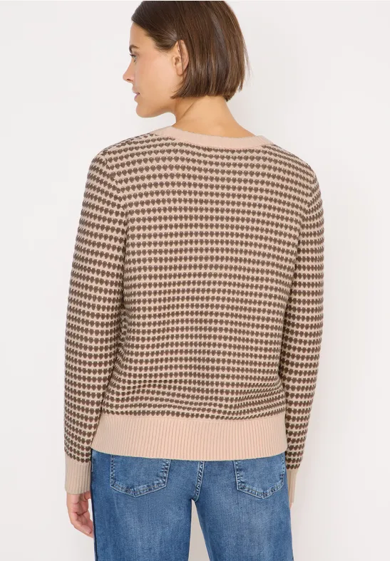 Two-Tone Strukturpullover