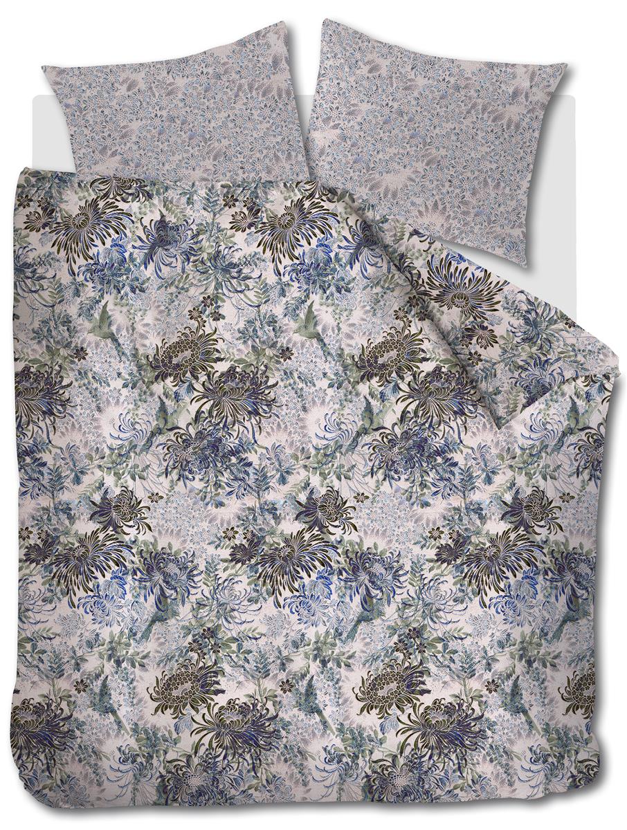 At Home by Beddinghouse Full of Beauty dekbedovertrek - Tweepersoons - 200x200/220 cm - Blauw Groen