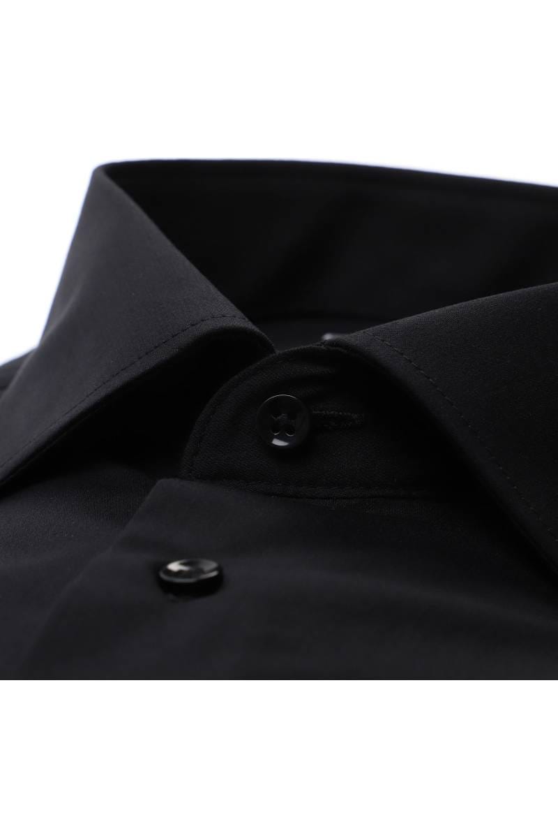 ETERNA Performance Slim Fit Hemd schwarz/weiss, Einfarbig
