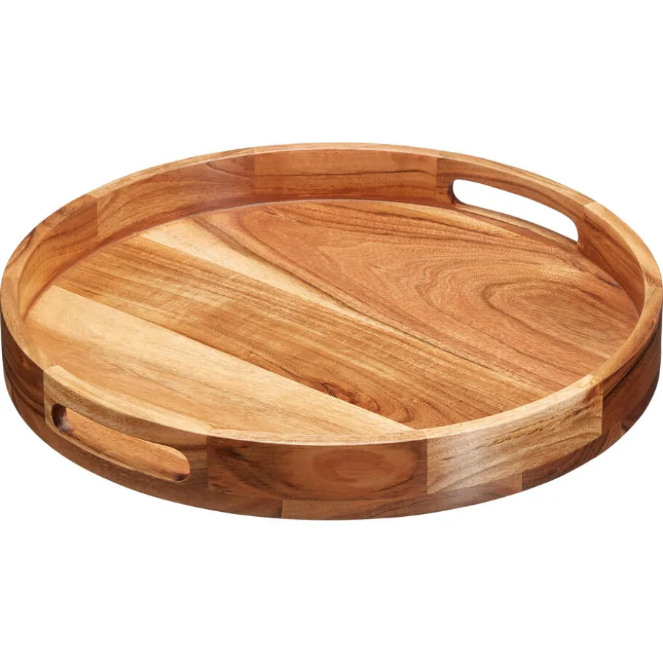 Kwantum Dienbladen | Dienblad Acacia Naturel – Ø40 Cm ø 40 Cm Ø040CM