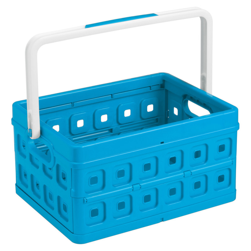 Box de rangement pliant Square bleu 24 L SUNWARE