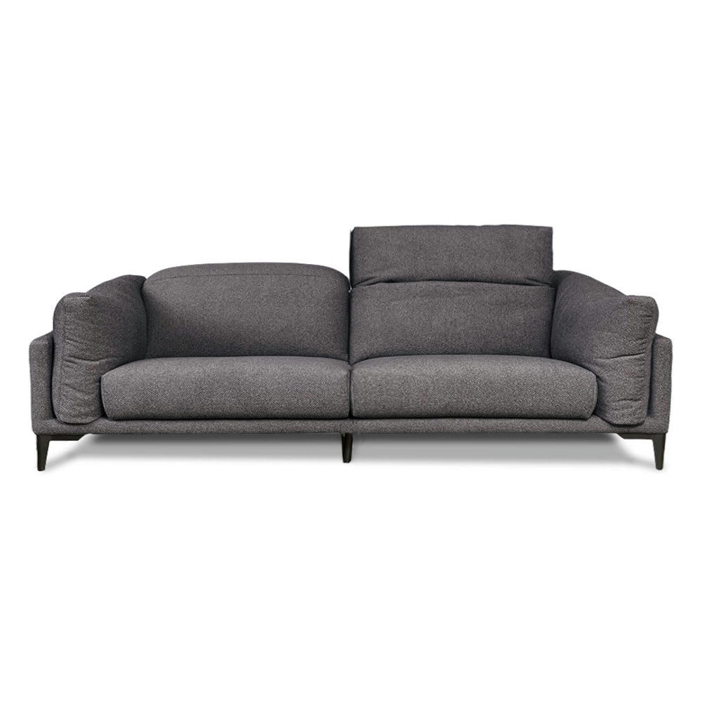PALAZETTO - Canapé 3 places droit tissu gris foncé