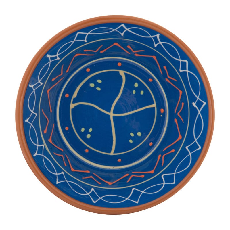 Schaal Fiesta - blauw - 15 cm