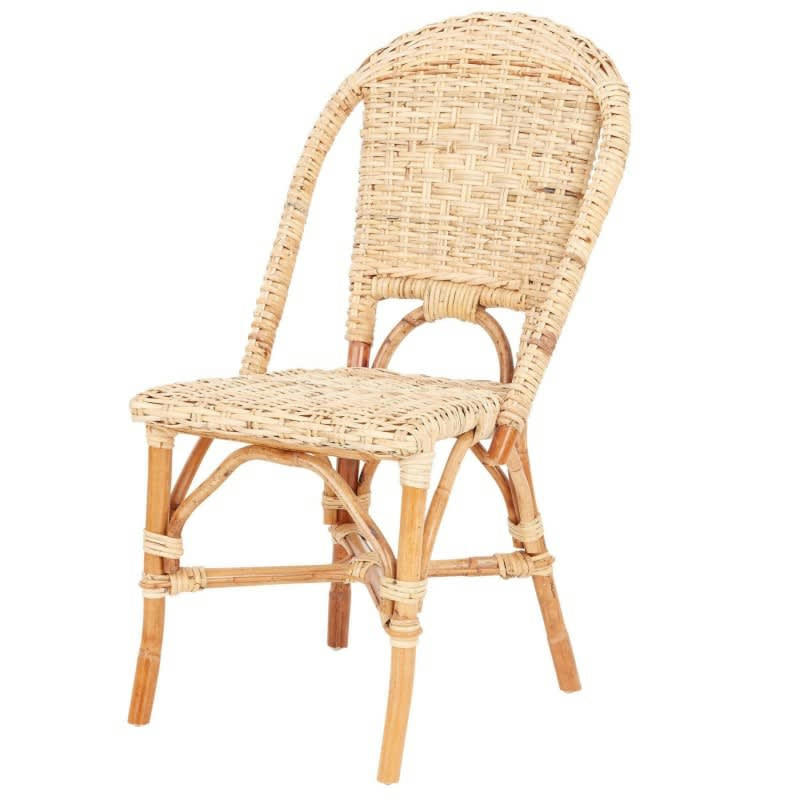 JOSY - Chaise tressée en rotin naturel