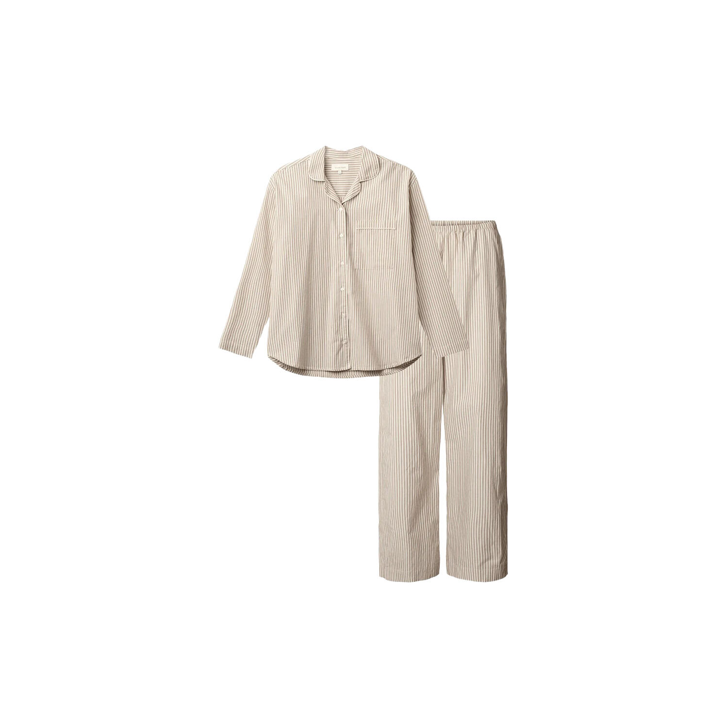 Edith pyjamas, brown beach stripe