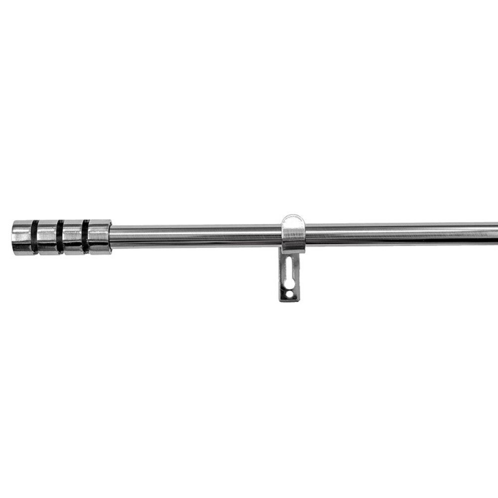 GARDINSTANG KIRSCH MIST SET 160-300CM Ø19MM STÅL