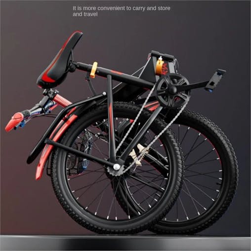 NNEOBA Teens' Aluminum Folding Bike with Variable Speed