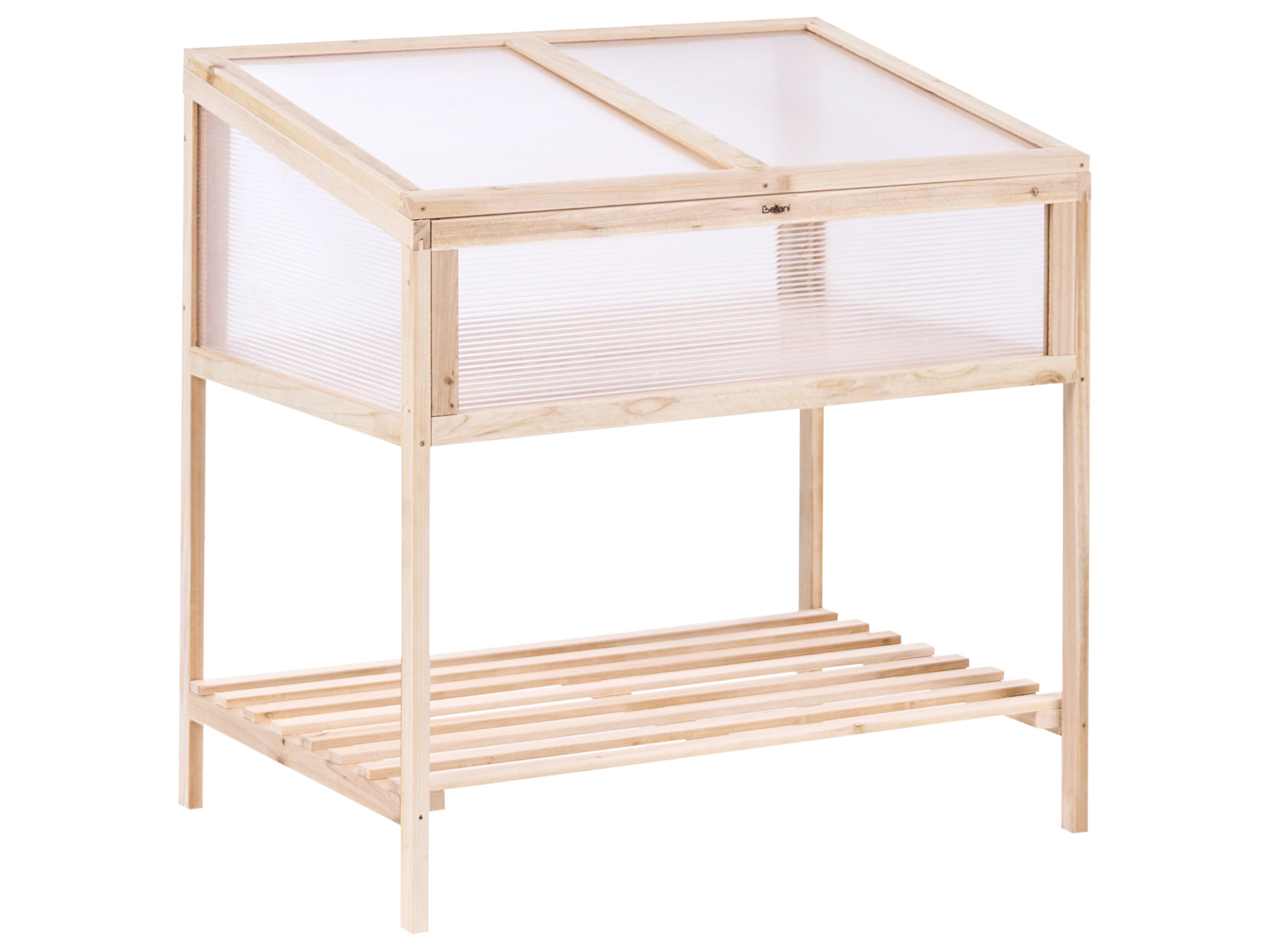 Balcony Greenhouse ARANOVA Fir Wood Light Brown 58 cm