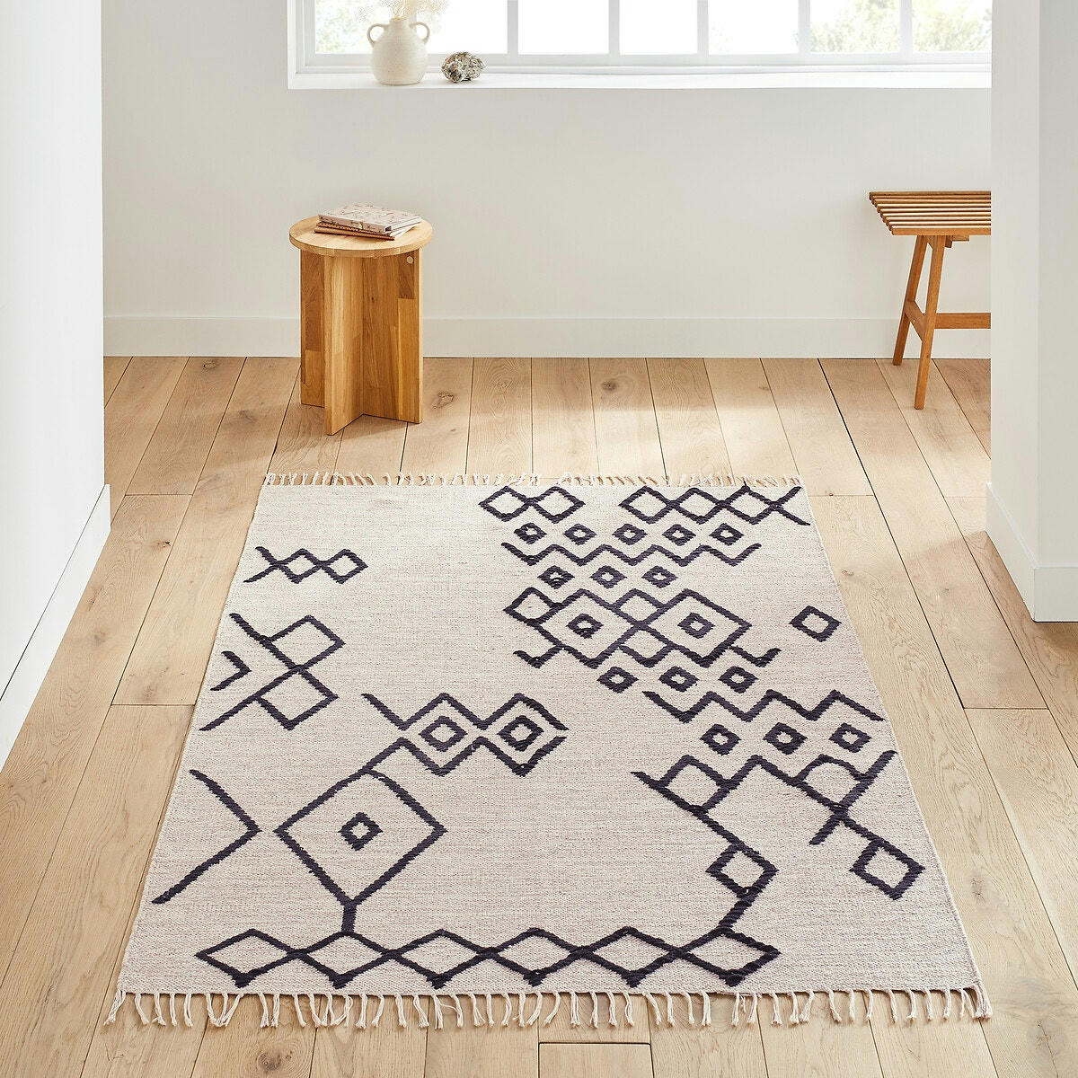Tapis style berbère en coton, Flavy